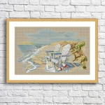(image for) Quiet Beach Moments Counted Cross Stitch Kit